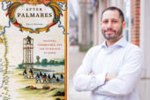 Diptych image with book cover of "After Palmares" and a headshot of Marc Hertzman.