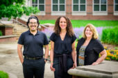 Team members Xavier Ramirez, Karen Tabb and Sandra Kopels.