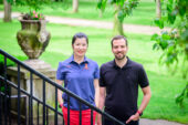 Short but severe episodes of flooding from hurricanes in Texas and Florida triggered a nationwide increase in flood insurance sign-ups depending on how socially connected a county was to the flooded counties, says new research co-written by U. of I. professor of agricultural and consumer economics Yilan Xu, left, and U. of I. graduate student Sébastien Box-Couillard.