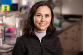Professor Zeynep Madak-Erdogan in her lab