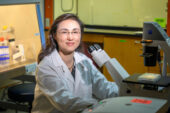 Ying Fang in her laboratory