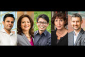 Compilation of portraits of the five Urbana campus University Scholars awardees