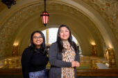 Communication professor Charee Thompson and graduate student Sara Babu