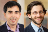 From left, co-authors Greg Howard, a professor of economics, and Russell Weinstein, a professor of labor and employment relations and of economics.