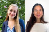 Graphic with portraits of both Voyager Scholarship awardees from the U. of I.