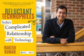 Book cover and portrait of author and researcher Rakesh Kumar