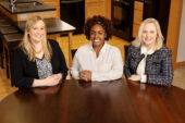 Photo of researchers Anna Arthur, Amirah Burton Obanla and Brenda Koester