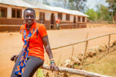 Esther Ngumbi, a professor of entomology, in a rural setting