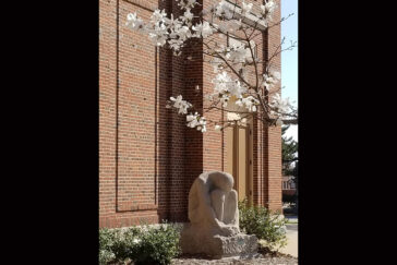 statue on campus