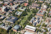 Aerial photo of Main Quad