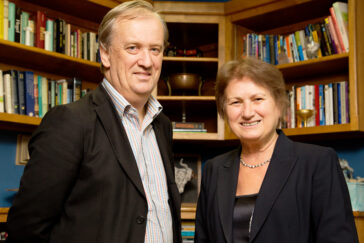 Photo of education policy professors Mary Kalantzis and Bill Cope