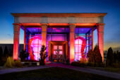 Inflatable sculptures at Krannert Art Museum