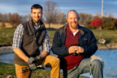 From left, graduate student Ryan Askren, avian ecologist Michael Ward and their colleagues found that Canada geese are using man-made structures that bring them close to airport runways.