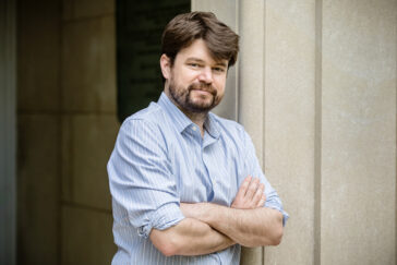Photo of Mark Borgschulte, a professor of economics at Illinois.