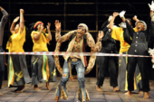 Actors performing "Aesop's Fables"