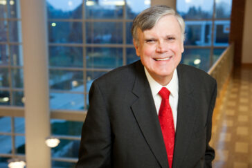 Photo of John W. Kindt, a professor emeritus of business administration at the University of Illinois and a leading national gambling critic