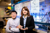 Chemistry professor M. Christina White, right, and graduate student Jinpeng Zhao developed a new catalyst that has the potential to advance the pace and efficiency of drug development.