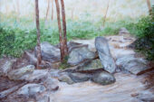 Lori Fuller's paintings will be exhibited at the Illini Union Art Gallery, April 18 - May 31, 2018. A trip to Ramsey Cascades in the Great Smoky Mountains National Park inspired her work.