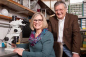 Illinois State Archaeological Survey archaeobotanist Mary Simon, with ISAS director Thomas Emerson, is correcting misconceptions about the earliest cultivation of corn in Illinois.