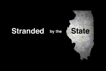 Stranded by the State text appears next to an image of the state of Illinois