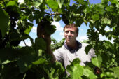 Stephen Menke is an enology specialist in the food science department and the state enologist for the Illinois Grape and Wine Resource Council. Enology is the study of wines and winemaking. plants and fields.