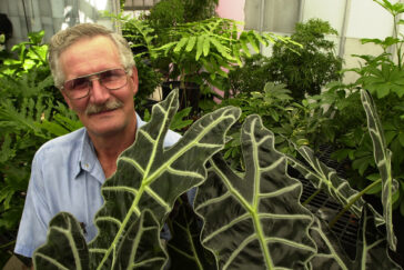 Mick Zindars is a groundsworker for the Division of Operation and Maintenance. He is assigned to the greenhouse, attached to the Horticulture Field Lab at 1707 S. Orchard St., Urbana. He's been at the UI for 13 years and in the greenhouse for about five years. He and his wife, Marilyn, live in Armstrong and have three grown children and four grandchildren.