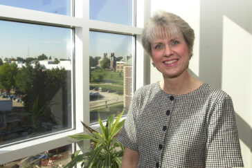 Gloria Sax has been administrative secretary to the head of the department of animal sciences for four years. She started at the UI nearly six years ago after getting out of the hectic surety-bond industry.