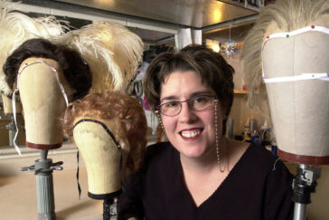 Lisa Lillig is a wig and makeup director, Krannert Center for the Performing Arts. She’s worked for the theater department for six years, and holds a masters of fine arts degree from the UI in costume technology.