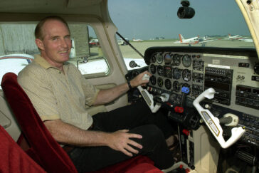 When he doesn’t have his head in the clouds teaching Institute of Aviation students to fly, Bill Jones, assistant aviation education specialist, writes action-adventure novels, as William M. Jones.