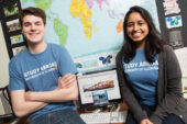 Having both studied overseas, Study Abroad student advisers Bobby Warshaw and Ruchi Tekriwall are able to share their first-hand knowledge with other students considering participating in a U. of I. program.
