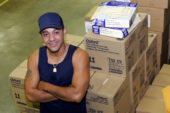 Nelson Luyando is a storekeeper in Stores, Mail and Receiving.