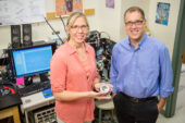 Illinois professors Nancy Sottos and Andrew Gerwith developed a method to comprehensively measure the mechanical stress and strain in lithium-ion batteries. It revealed a point of stress in charging that, if addressed through new methods or materials, could lead to faster-charging batteries.
