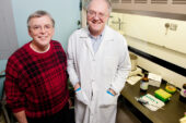Disciplined research Michael J. Plewa, right, a professor of genetics in the department of crop sciences, and Brian Miller, the director of the Illinois-Indiana Sea Grant College Program, conduct ongoing water quality research together based on work started in 2010 through the UI Graduate College's Focal Point grant program. The Focal Point partnership included five graduate assistants and professors from civil and environmental engineering, crop sciences, food science and human nutrition, and the interdisciplinary Environmental Toxicology Program.