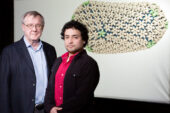 Physics professor Klaus Schulten, postdoctoral researcher Juan R. Perilla and their colleagues used experimental data and computer simulations to determine the chemical structure of the HIV capsid.