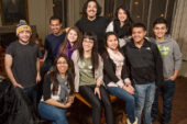 Among the members of La Colectiva: front row, from left, Laura Carlos; Samantha Busso, the 2013-2014 president; Ines Nava; Kevin Estrella; and Cristian Nuo; back row: Neil Hernandez; Diego Espino; Andrea Barron, Xavier Ramirez; and Jennifer Escobar.