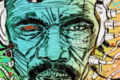 John Jennings, "MASTA SIRKET," digital mixed media  Click photo to enlarge