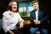 Julia Bello-Bravo (left), the assistant director of Illinois Strategic International Partnerships, and entomology professor Barry Pittendrigh (right) co-founded Scientific Animations Without Borders. Francisco Seufferheld, a visiting program coordinator in the department of entomology, is the project manager.