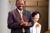 Ilesanmi Adesida, the provost and vice chancellor for academic affairs, joined Chancellor Phyllis M. Wise on April 22 in unveiling a plan designed to help the university navigate the next several decades. The two leaders, whom Wise said had worked closely together in developing the plan, promised to add 500 faculty members in an effort to bring faculty totals back to around 2,000.