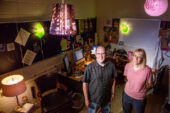 Michael W. Williams and Lisa Kidd, the director and associate director of lighting at Krannert Center for the Performing Arts