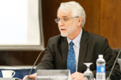 The new guy President-elect Timothy L. Killeen took in his first board of trustees meeting as an official member of the U. of I. after trustees appointed him at their Jan. 15 meeting in Chicago. "I can now use the word 'we' in reference of Illinois," said Killeen, who still serves as vice chancellor of the Research Foundation of the State University of New York. Current U. of I. President Bob Easter retires later this year. Killeen's 30 percent U. of I. appointment has been spent working on the presidential transition.  Click photo to enlarge