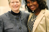 Loreal Latimer, a May graduate, was matched with mentor Pat Justice when Latimer was a freshman.
