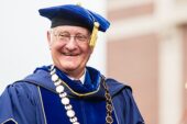 Final commencement Bob Easter spoke at this years commencement  his final as president. He has been named president emeritus by the board of trustees.