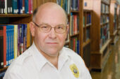 Brett Byrd is a security guard supervisor for the University Library. He also is a clergyman and officiates at weddings.