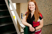 UI accountant Amanda Brown continues to build on her 15 years of university experience, working the last two years in the College of Liberal and Sciences' Shared Service Business Center. Brown, who runs half-marathons in her spare time, started her UI career as Extra Help for the Provost's Office.  Click photo to enlarge