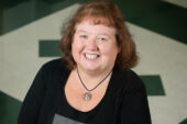 Anne Stites, an administrative assistant in academic programs in the College of Agricultural, Consumer and Environmental Sciences, has plenty of delineated duties - but "putting out fires" is a big a part of her daily work. Outside of a few years away to raise her children, Stites has worked at the U. of I. since 1979, when she was hired as an office support associate at McKinley Health Center.  Click photo to enlarge