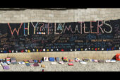 Volunteers who helped with the build were encouraged to write uplifting messages on a wall at the park to underscore the importance of physical activity in community members lives.
