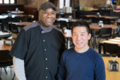 Jason Yue, a senior in engineering, and Eric Pursley, a Presby Hall chef, became friends when Yue first started out as a resident adviser for Presby. Yue, whos been helping those he meets fulfill their bucket lists, took Pursley flying for the first time. The video, posted in September 2015, has received more than 518,000 views.