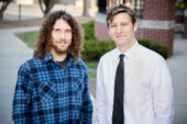 Doctoral candidate Jordan P. Davis, left, and social work professor Douglas C. Smith found that treating withdrawal symptoms could help young adults who use cannabis stay off the drug. The National Institute on Alcohol Abuse and Alcoholism funded the study, published in the Journal of Drug Issues.