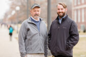 Urban Farming Zack Grant, right, former manager of the Sustainable Student Farm, recently accepted an appointment as an Extension educator in Cook County, Illinois, where he will focus on urban agriculture. Mike Gray, a professor of crop sciences and the assistant dean for agriculture and natural resources, oversees the statewide team of 16 local food systems and small farms educators.  Click photo to enlarge