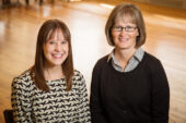 Social support may be critical to some women's weight-loss and maintenance efforts, according to a new study by (from left) graduate researcher Catherine J. Metzgar and professor Sharon M. Nickols-Richardson, both in the department of food science and human nutrition.